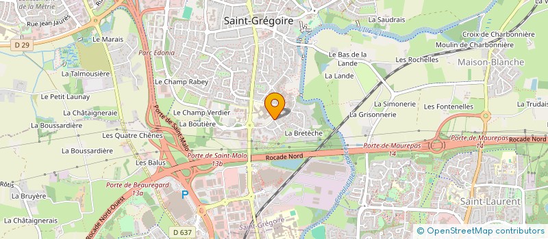 localisation de l'entreprise 498 624 428   SAINT-GREGOIRE