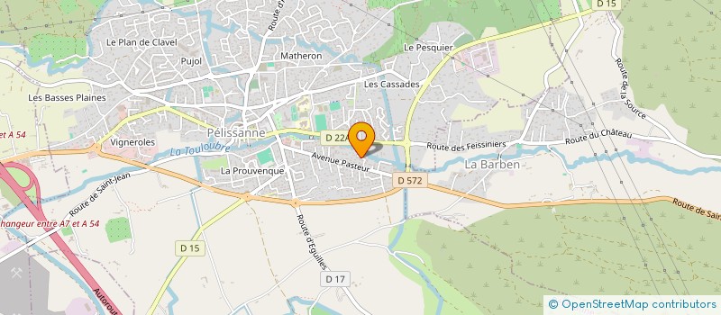 localisation de l'entreprise 498 626 308 à PELISSANNE