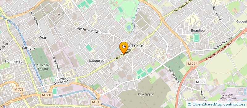 localisation de l'entreprise 498 712 363   WATTRELOS