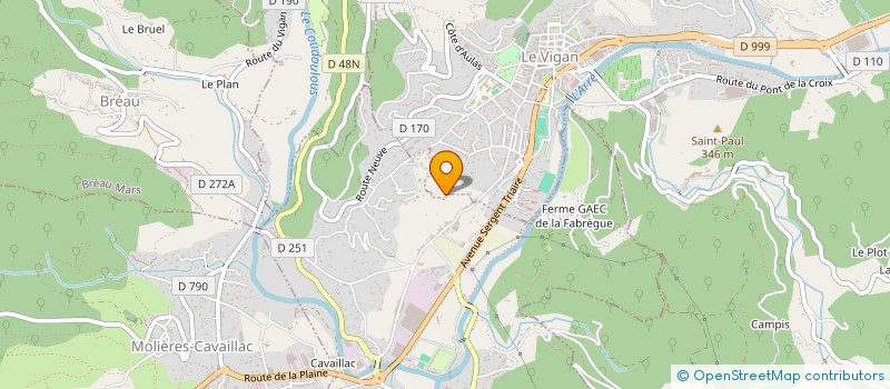 localisation de l'entreprise 498 718 808 à LE VIGAN