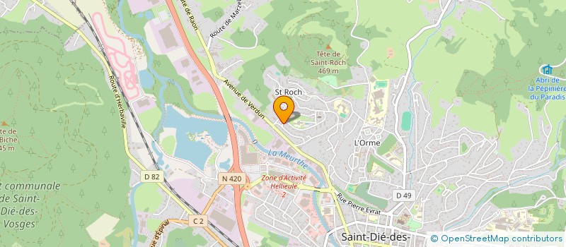 localisation de l'entreprise 498 790 583   SAINT-DIE-DES-VOSGES