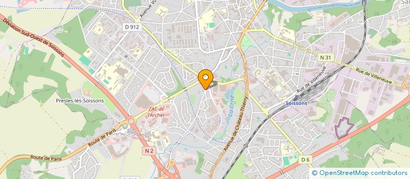 localisation de l'entreprise 498 818 830 à SOISSONS