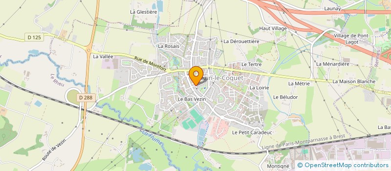 localisation de l'entreprise 498 876 911   VEZIN-LE-COQUET