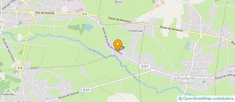 localisation de l'entreprise 498 887 322   ROANNE