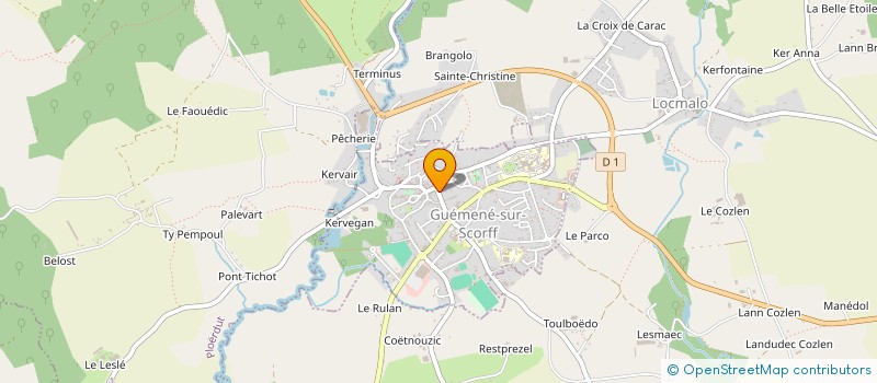 localisation de l'entreprise 498 913 029   GUEMENE-SUR-SCORFF