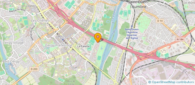 localisation de l'entreprise 498 998 657   CERGY