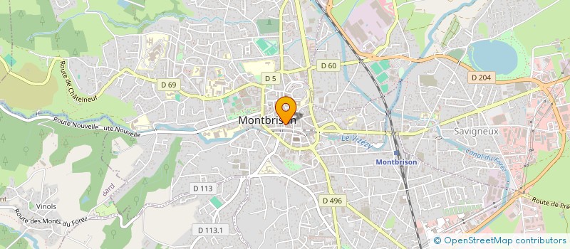 localisation de l'entreprise 499 001 428 à MONTBRISON