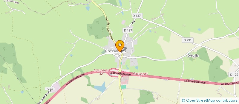 localisation de l'entreprise 499 014 017   CRESSANGES