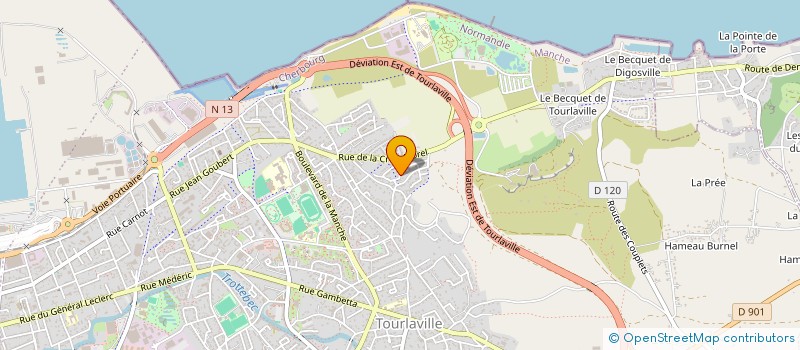localisation de l'entreprise 499 396 000 à CHERBOURG-EN-COTENTIN