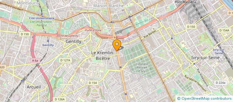 localisation de l'entreprise 499 647 089   LE KREMLIN-BICETRE