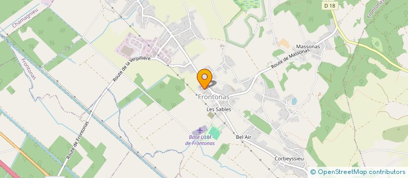 localisation de l'entreprise 499 668 911   FRONTONAS