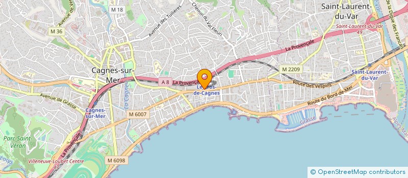 localisation de l'entreprise 499 669 851 à CAGNES-SUR-MER