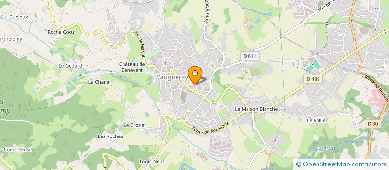 localisation de l'entreprise 499 678 803   VAUGNERAY