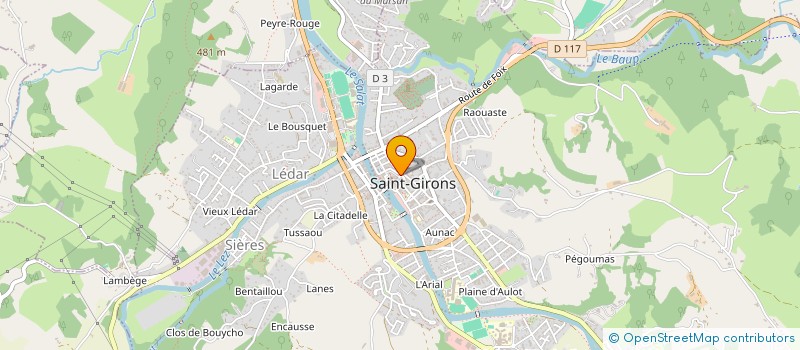 localisation de l'entreprise 499 910 057 à SAINT-GIRONS