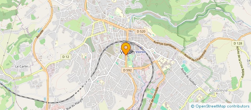 localisation de l'entreprise 499 992 121 à VOIRON