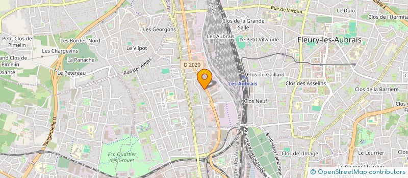localisation de l'entreprise 499 P à FLEURY-LES-AUBRAIS