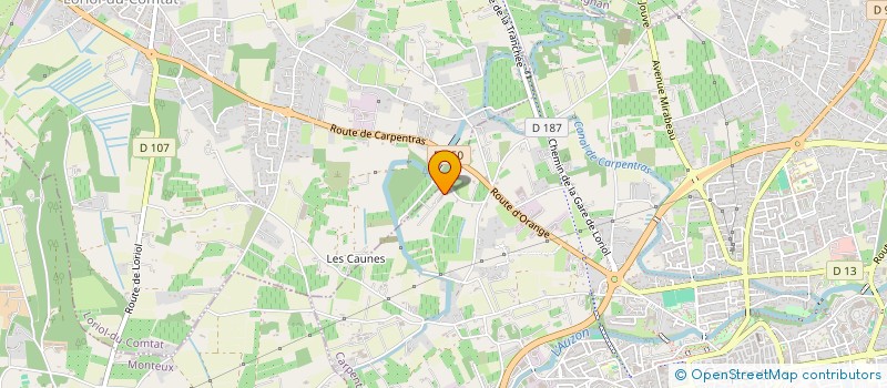 localisation de l'entreprise 49RRC  CARPENTRAS