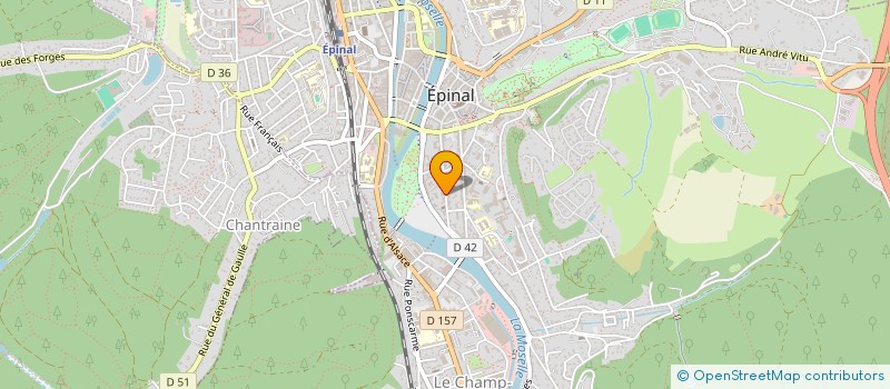 localisation de l'entreprise 4A à EPINAL