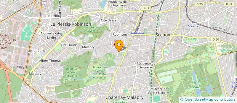 localisation de l'entreprise 4A  CHATENAY-MALABRY