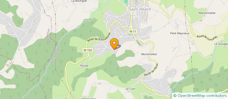 localisation de l'entreprise 4A HOLDING  SAINT-HEAND