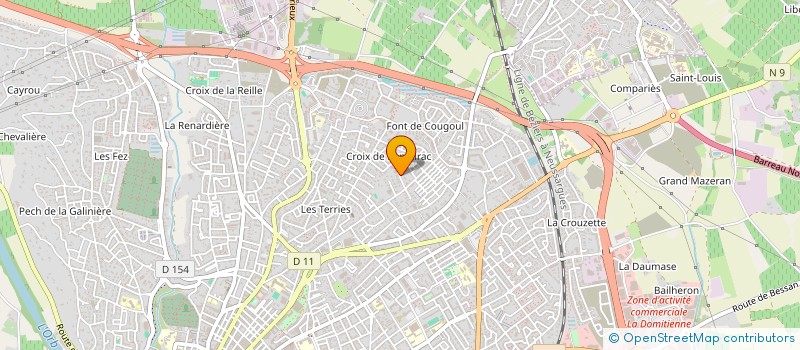 localisation de l'entreprise 4A INVEST à BEZIERS