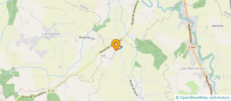 localisation de l'entreprise 4A SERVICES  OZENX-MONTESTRUCQ