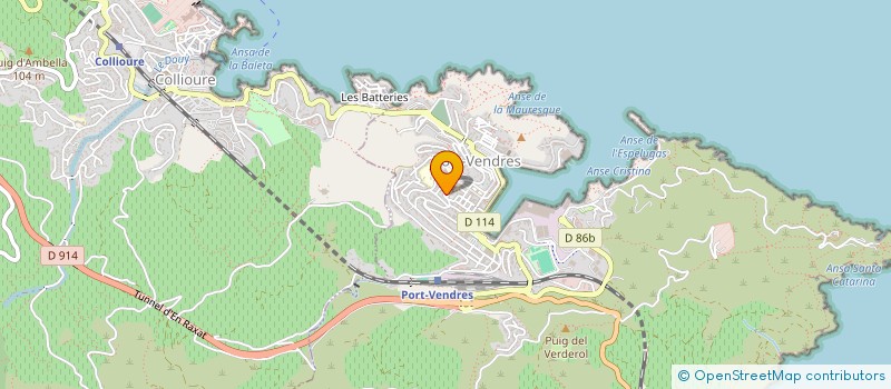 localisation de l'entreprise 4A SOLUTION à PORT-VENDRES