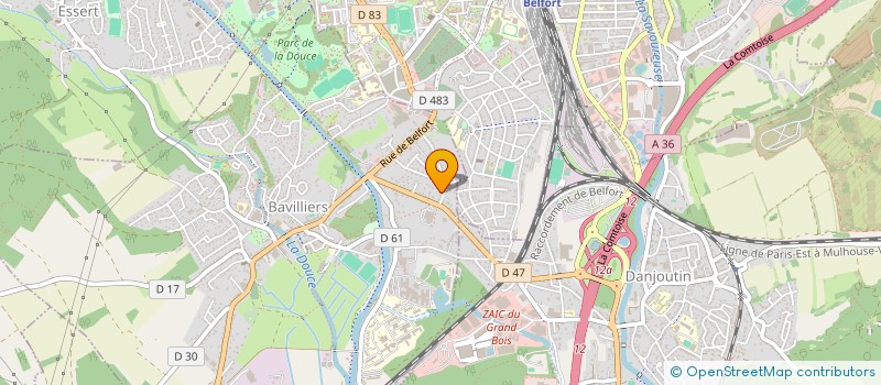 localisation de l'entreprise 4AD DRIVER  BAVILLIERS