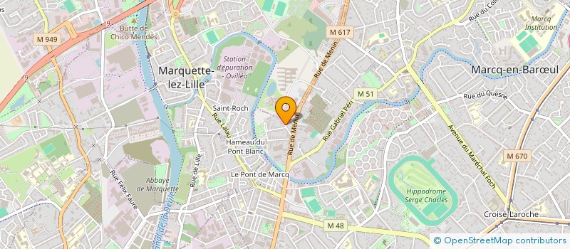 localisation de l'entreprise 4ADRIVE à MARCQ-EN-BARŒUL