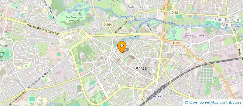 localisation de l'entreprise 4AJ UN TREMPLIN POUR LES JEUNES à ARRAS