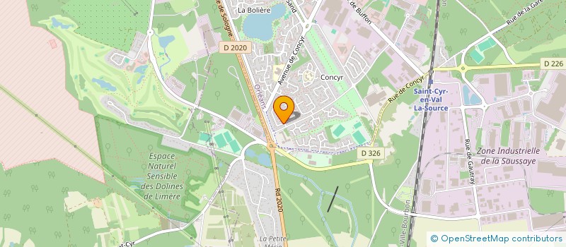 localisation de l'entreprise 4AL IMMOBILIER à ORLEANS