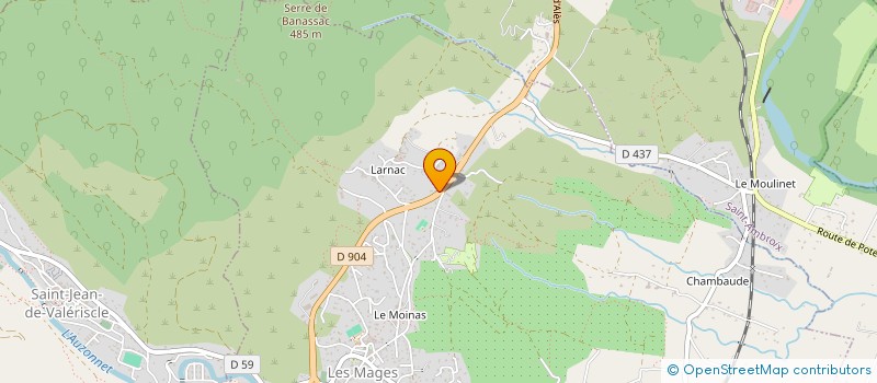 localisation de l'entreprise 4ALEAS  LES MAGES