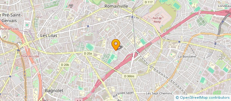 localisation de l'entreprise 4AS  BAGNOLET