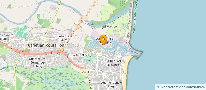 localisation de l'entreprise 4B à CANET-EN-ROUSSILLON