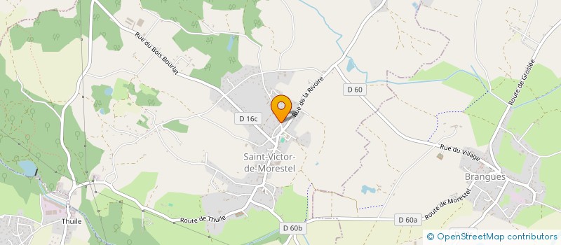 localisation de l'entreprise 4B  SAINT-VICTOR-DE-MORESTEL