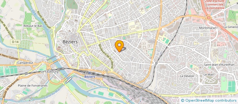 localisation de l'entreprise 4B  BEZIERS