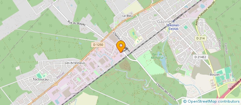 localisation de l'entreprise 4B CESTAS  CESTAS