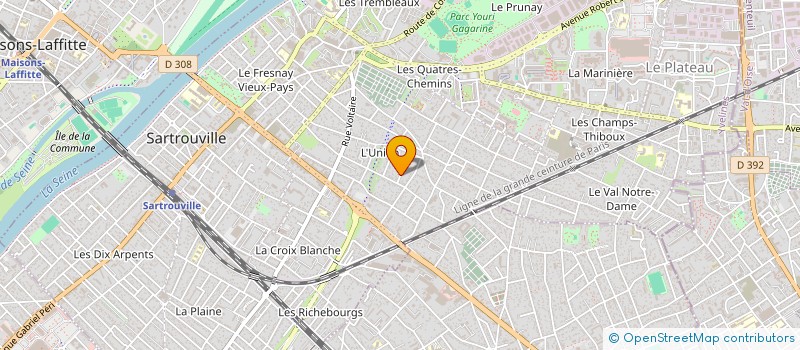 localisation de l'entreprise 4BMA INVEST  SARTROUVILLE