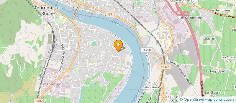 localisation de l'entreprise 4BSD à TOURNON-SUR-RHONE