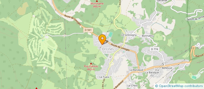 localisation de l'entreprise 4C  ORCINES