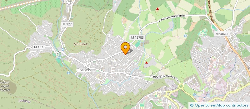 localisation de l'entreprise 4C  GRABELS