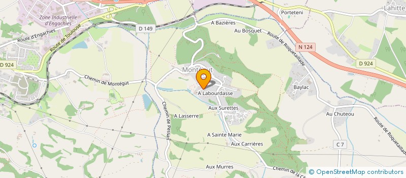 localisation de l'entreprise 4C  MONTEGUT