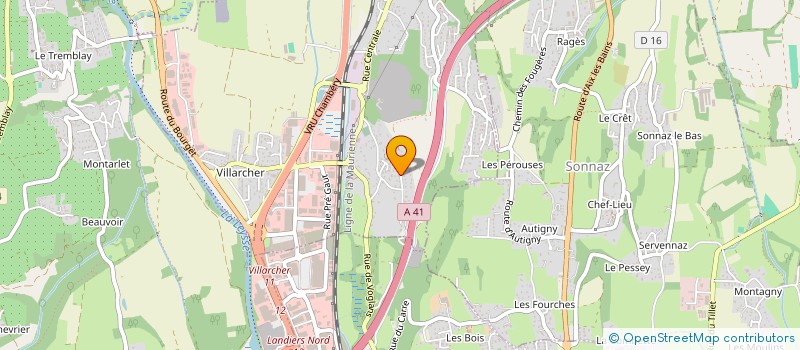 localisation de l'entreprise 4C  VOGLANS