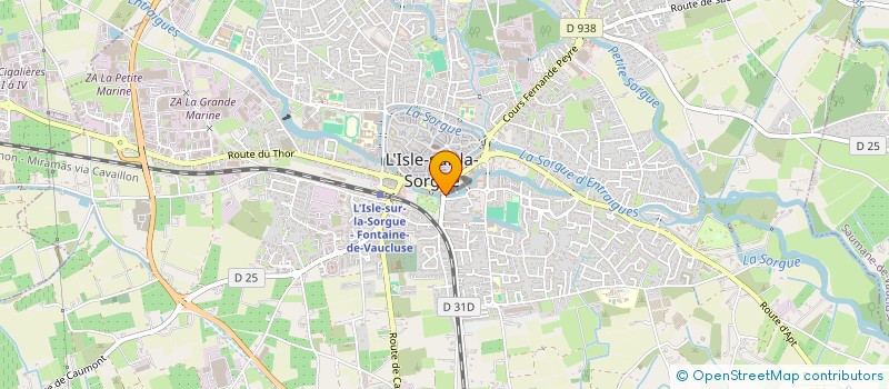 localisation de l'entreprise 4C  L'ISLE-SUR-LA-SORGUE