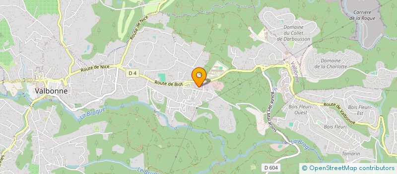 localisation de l'entreprise 4C DISTRIBUTION  VALBONNE