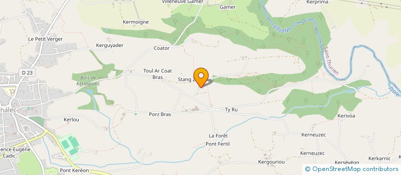 localisation de l'entreprise 4C3M  BANNALEC