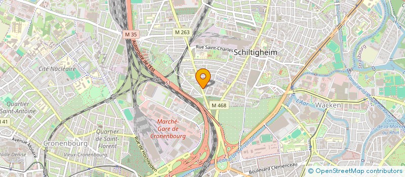 localisation de l'entreprise 4COM  SCHILTIGHEIM