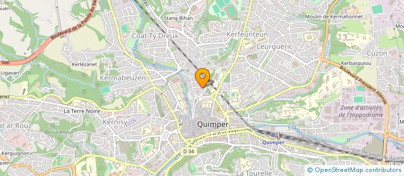 localisation de l'entreprise 4COMIMMO à QUIMPER