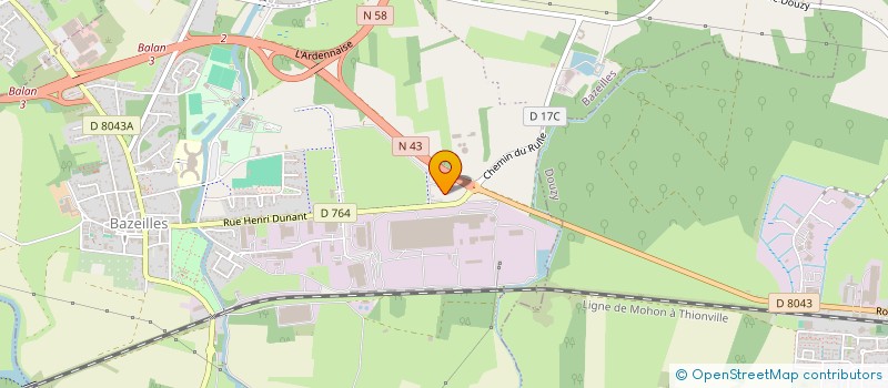 localisation de l'entreprise 4CR  BAZEILLES