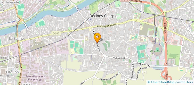 localisation de l'entreprise 4D  DECINES-CHARPIEU